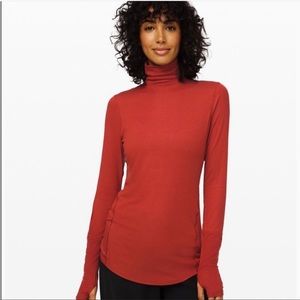 Lululemon Full Day Ahead turtleneck in orange